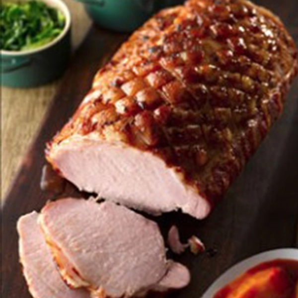 Loin of Bacon with Plum Sauce